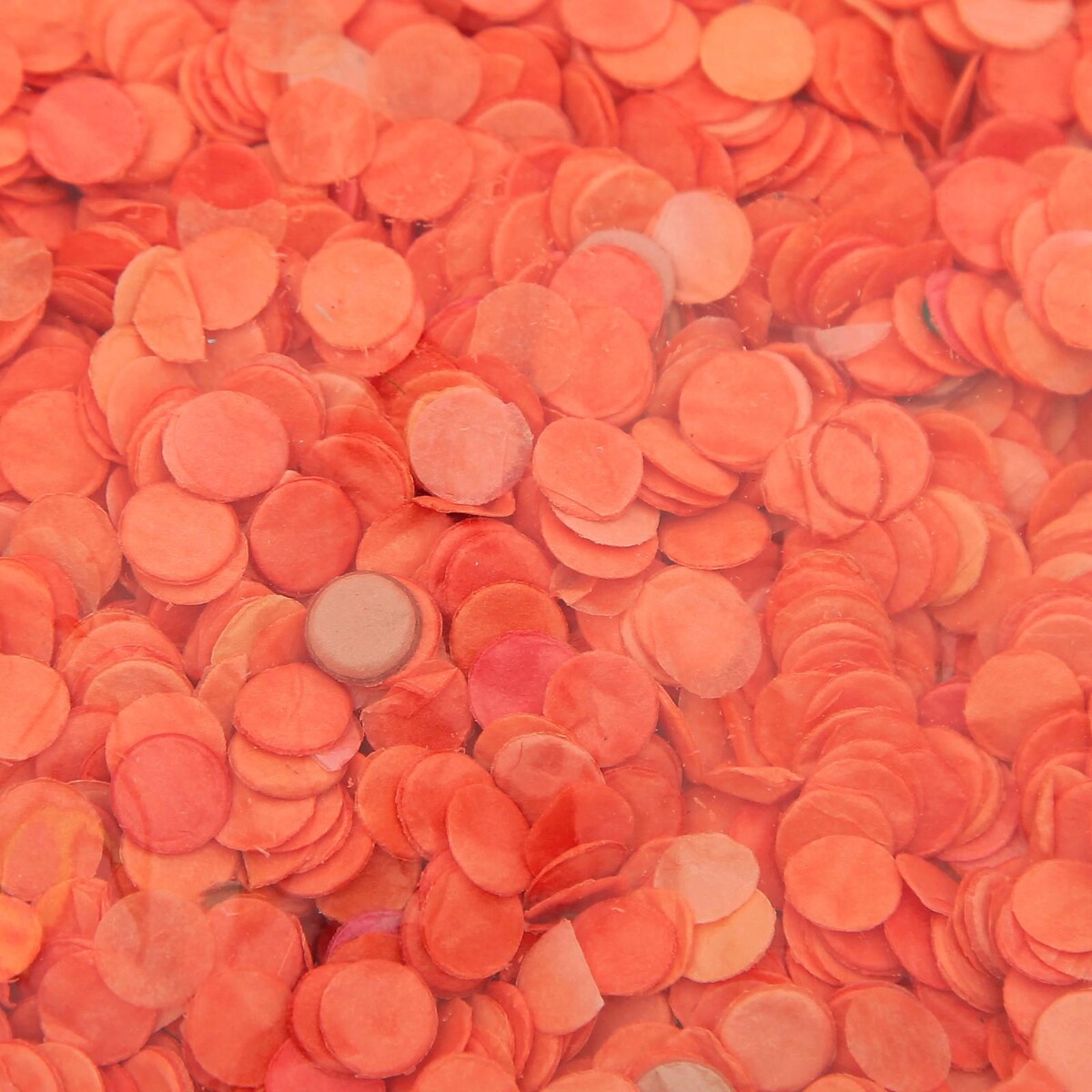 Конфетти, 7 мм, 20 г, цвет оранжевый No brand