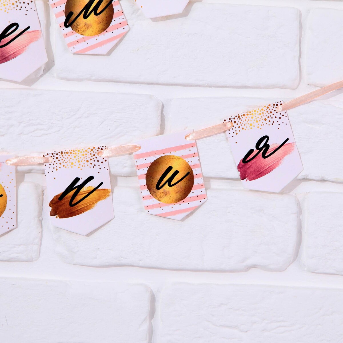 

Гирлянда-мини на ленте, Белый