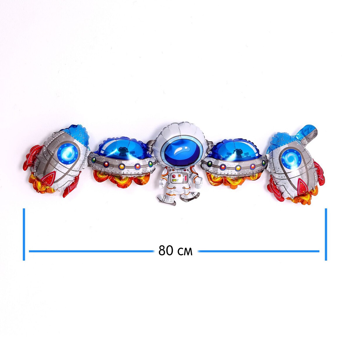 Гирлянда из фольгированных шаров 38 гирлянда vamvigvam 8 флажков синий голубой лен vv050153