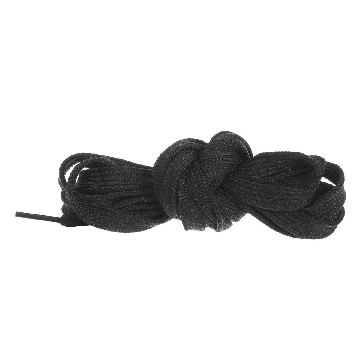 фото Шнурки для обуви, пара, плоские, 8 мм, 130 см, цвет черный onlitop