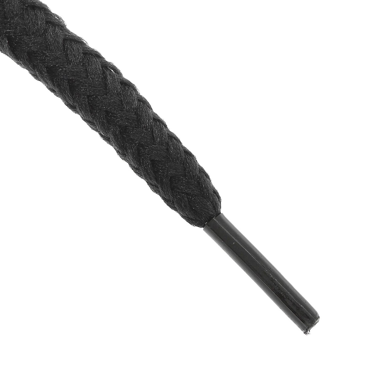 фото Шнурки для обуви, пара, круглые, d = 3 мм, 120 см, цвет черный onlitop