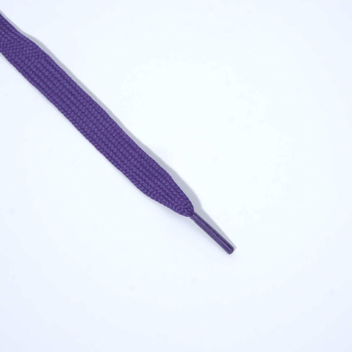 фото Шнурки для обуви, пара, плоские, 10 мм, 120 см, цвет фиолетовый onlitop