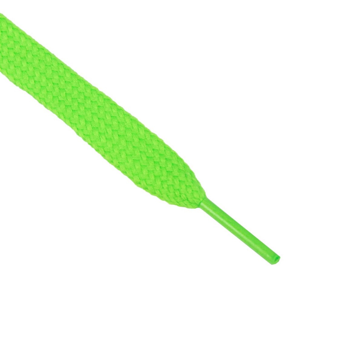 фото Шнурки для обуви, пара, плоские, 9 мм, 120 см, цвет зеленый неоновый onlitop