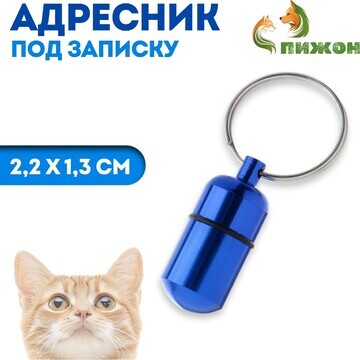 Адресник - капсула под записку, 2,2 х 1,