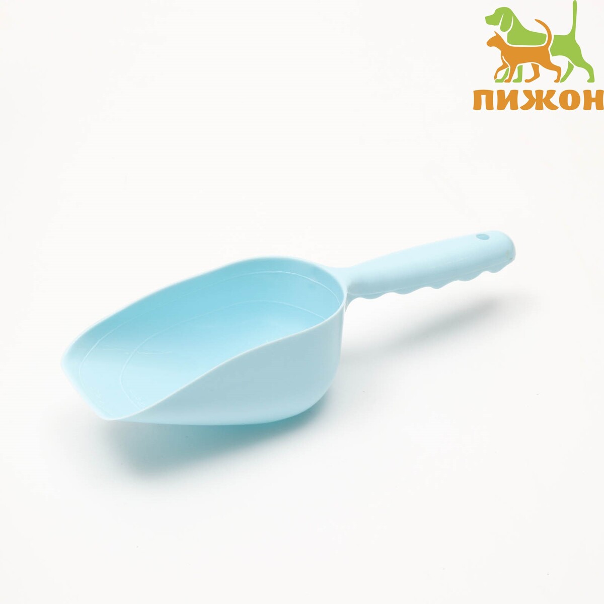 

Совок мерный для корма, 24 х 8 х 6 см, голубой