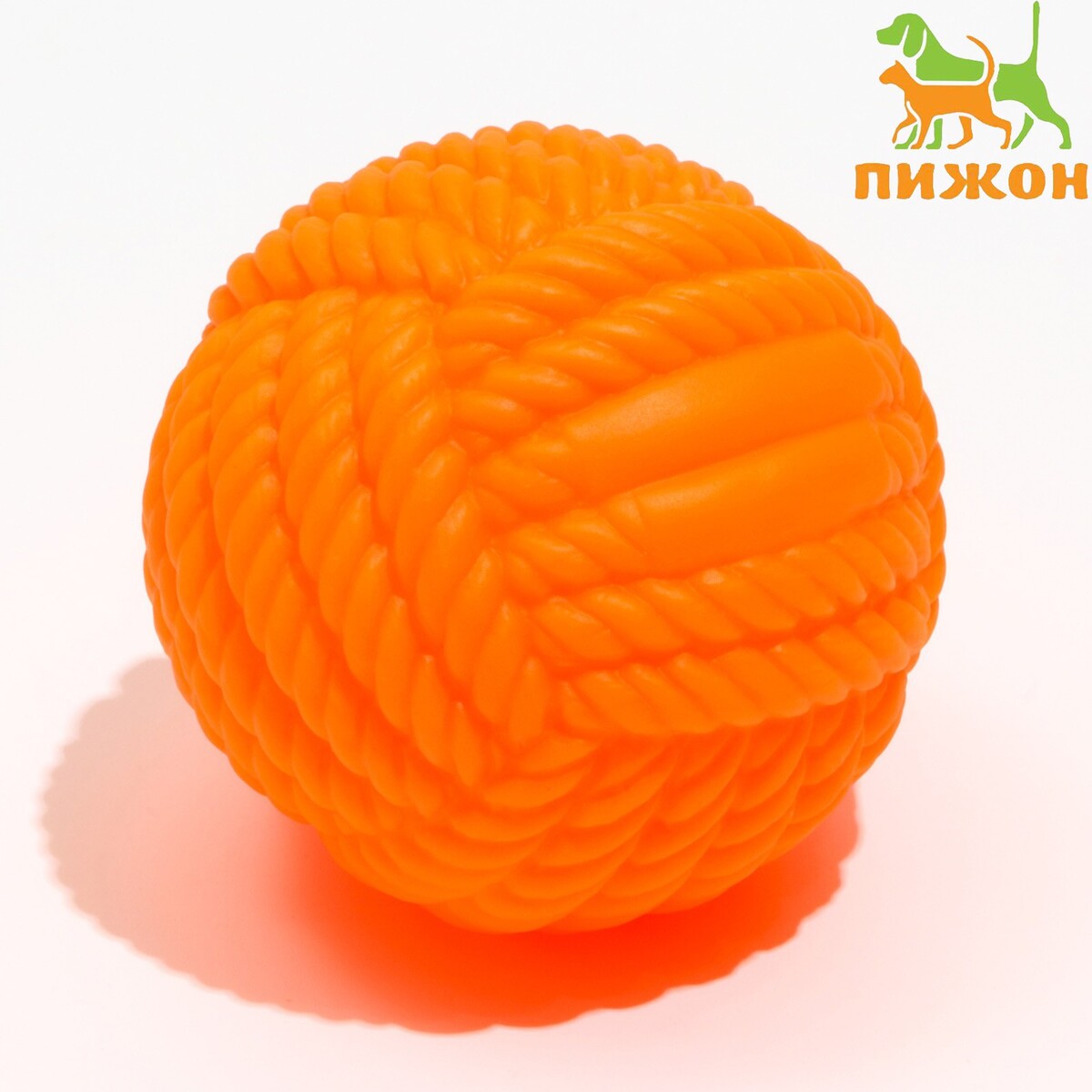 Игрушка для собак пищащая игрушка для собак палка массажная зооник пластизоль 27 см оранжевая