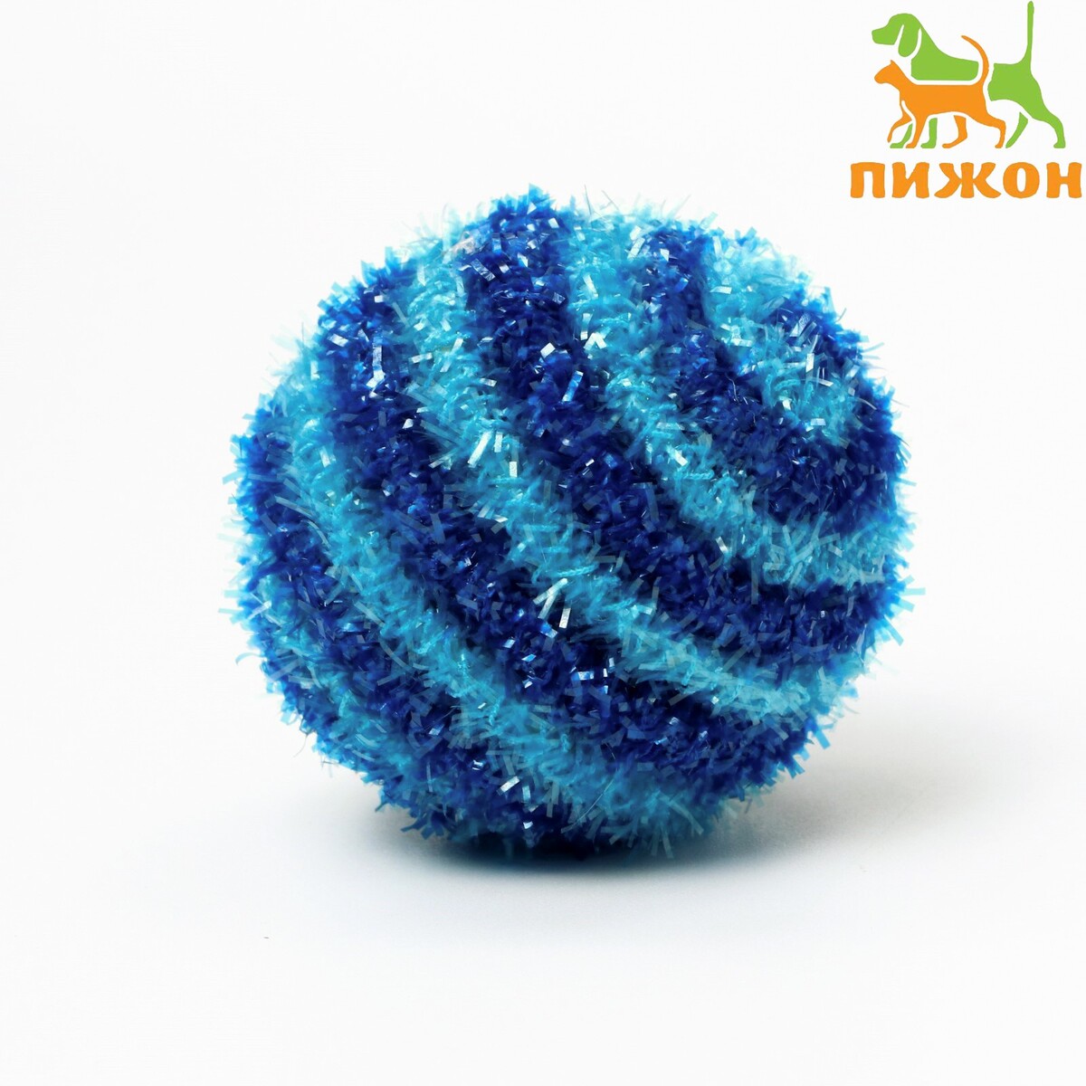Шар-погремушка блестящий двухцветный, 5 см, синий/голубой шар погремушка блестящий двух ный 5 см синий голубой