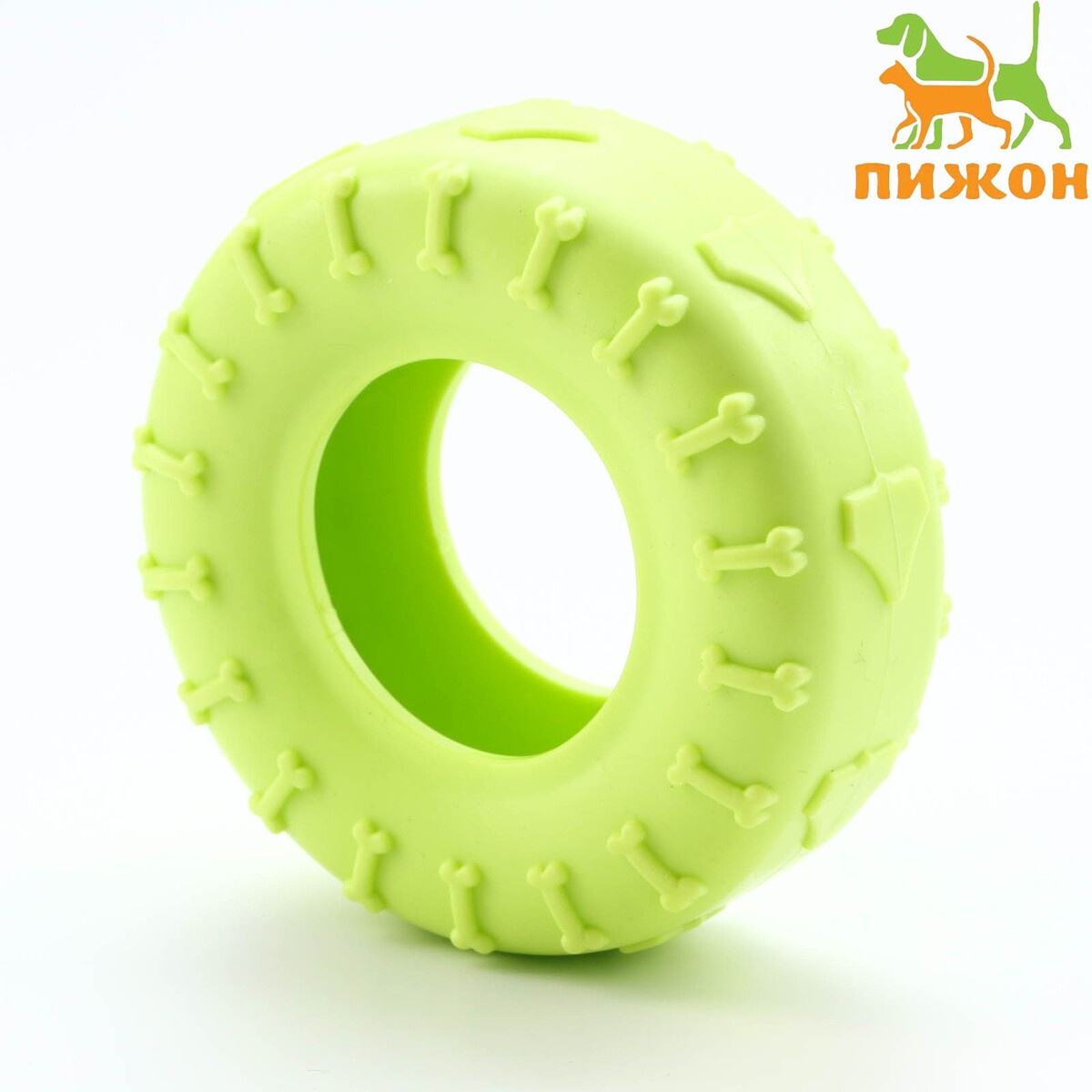 Игрушка жевательная для собак игрушка кольцо плавающее большое зооник 24 5 см пластикат салатовая