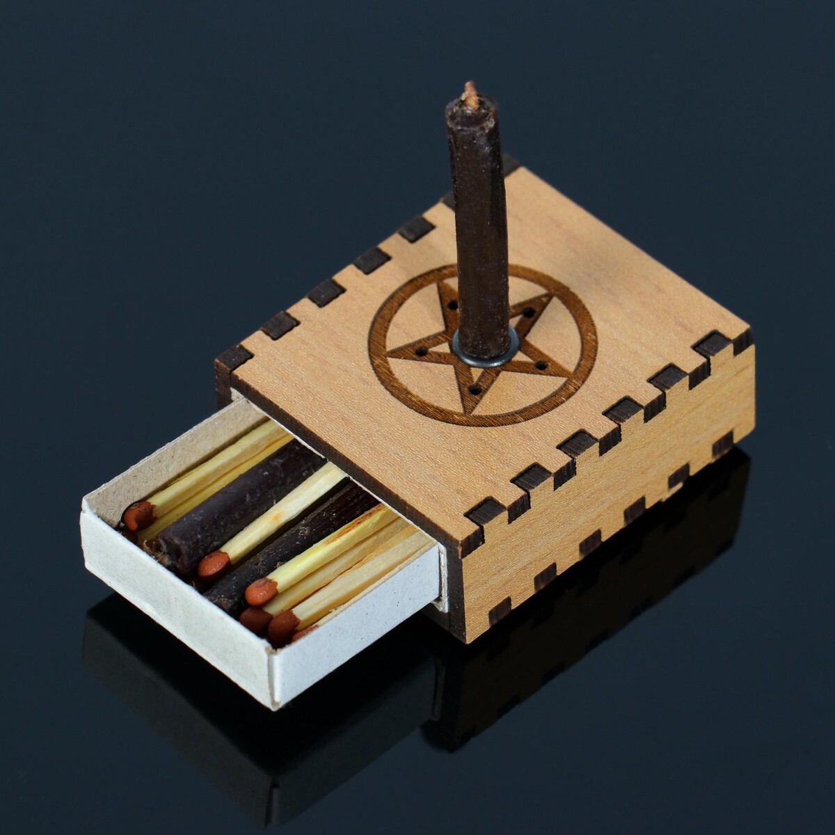 Набор ларец желаний подарочный набор блокнот карандаши ч г 2 шт и восковые мелки исполнения желаний