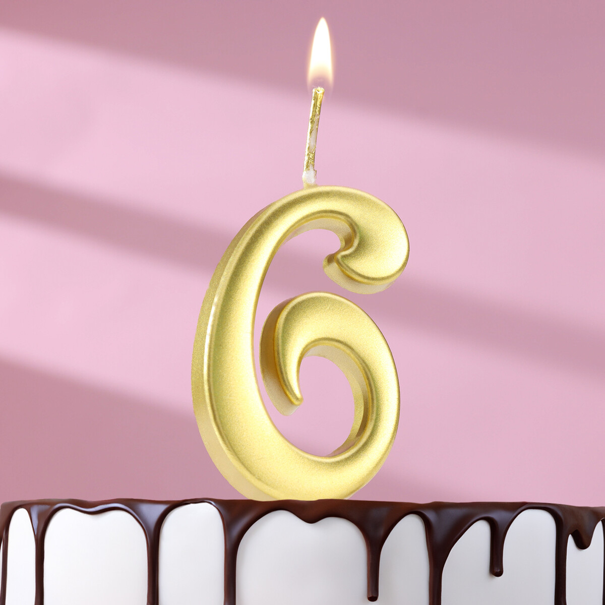 Свеча в торт цифра