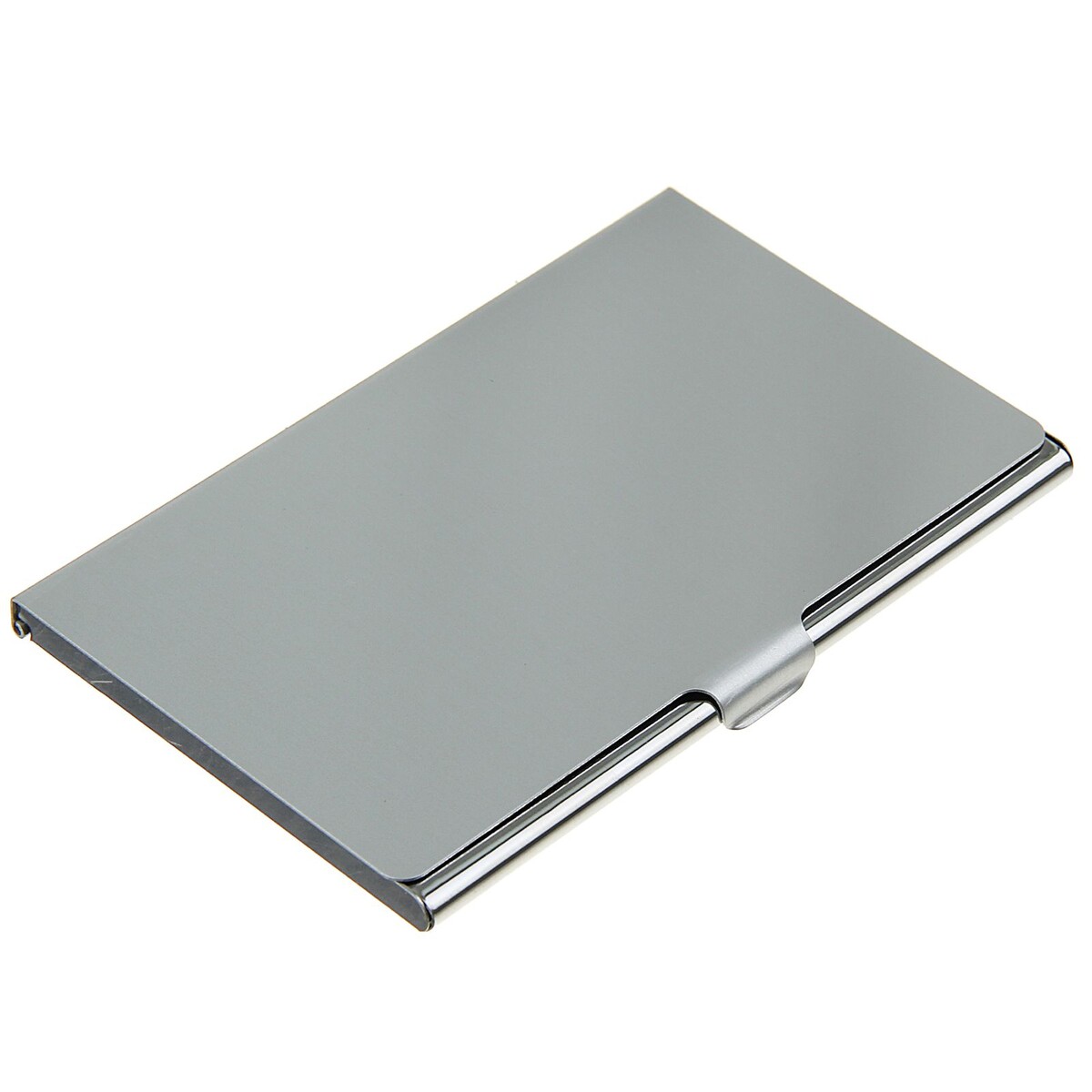 Визитница металлическая, горизонтальная, серебристая рамка для розетки выключателя sche gsl000704 glossa горизонтальная антрацит