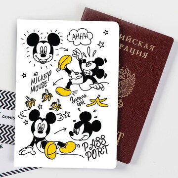 Паспортная обложка, микки маус