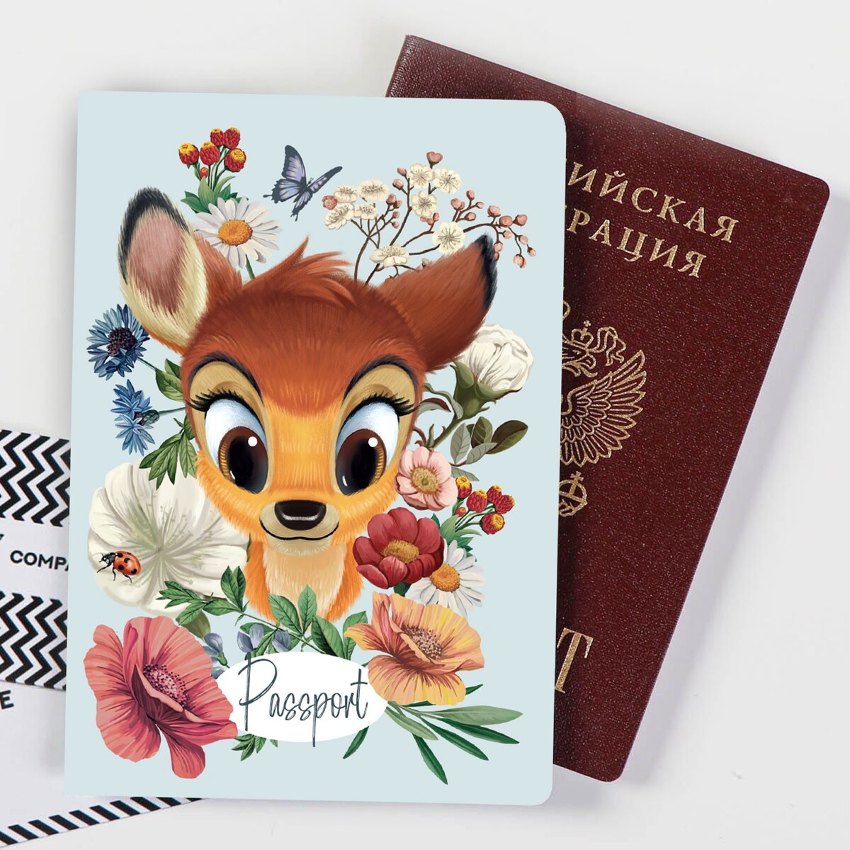Паспортная обложка, disney голографичная паспортная обложка
