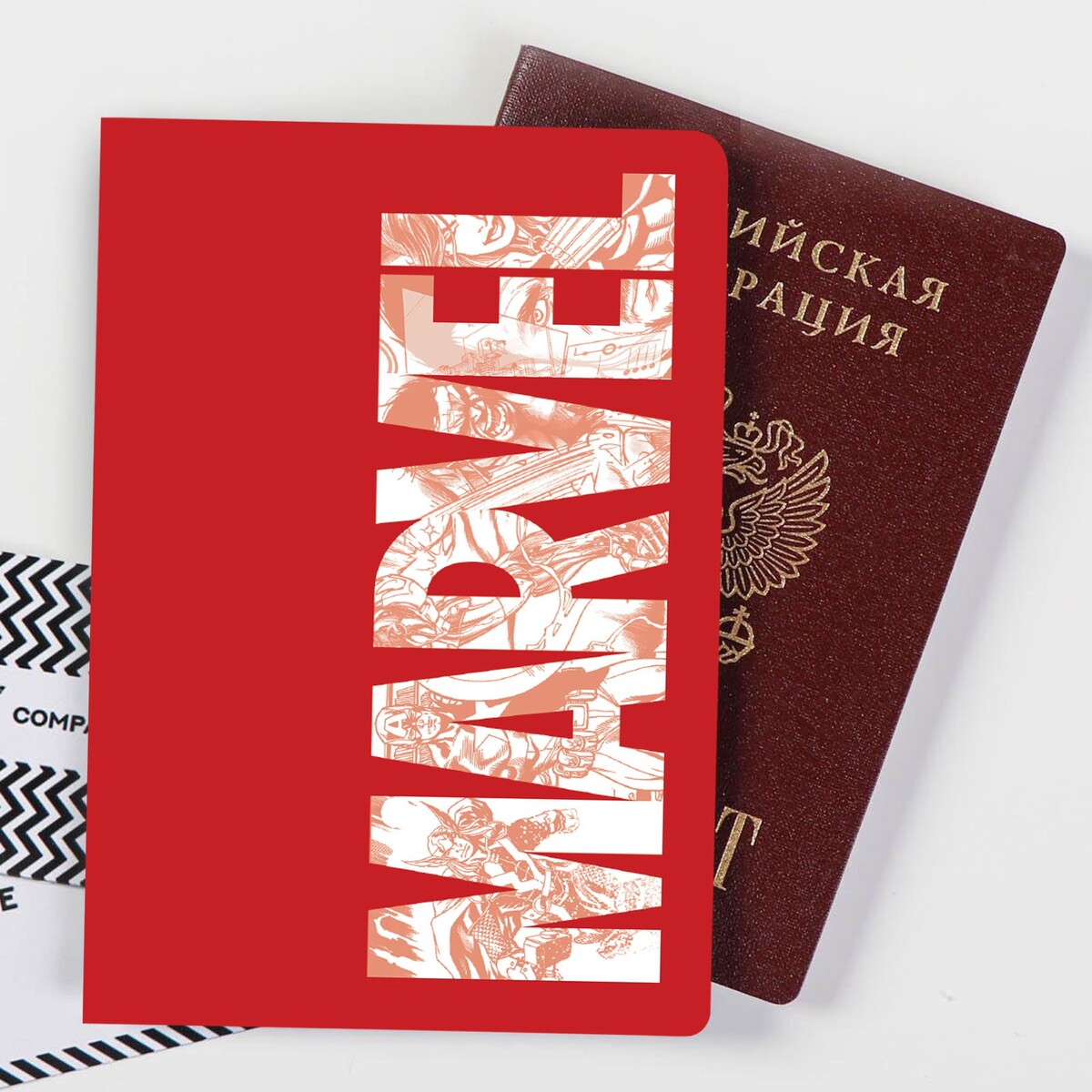 Паспортная обложка, мстители голографичная паспортная обложка