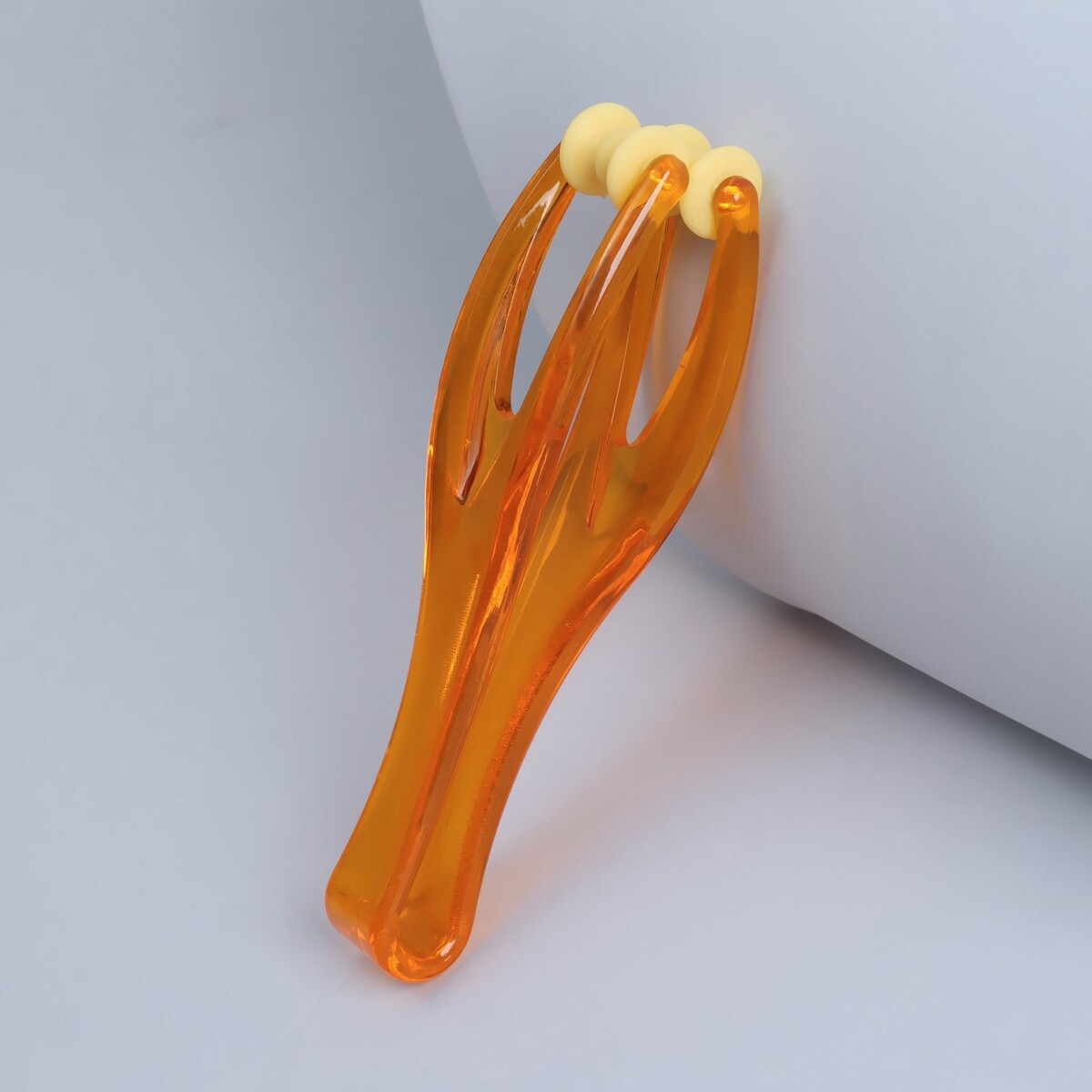 фото Массажер для пальцев рук, 14,5 × 3,8 × 3,2 см, 2 ролика, цвет оранжевый onlitop
