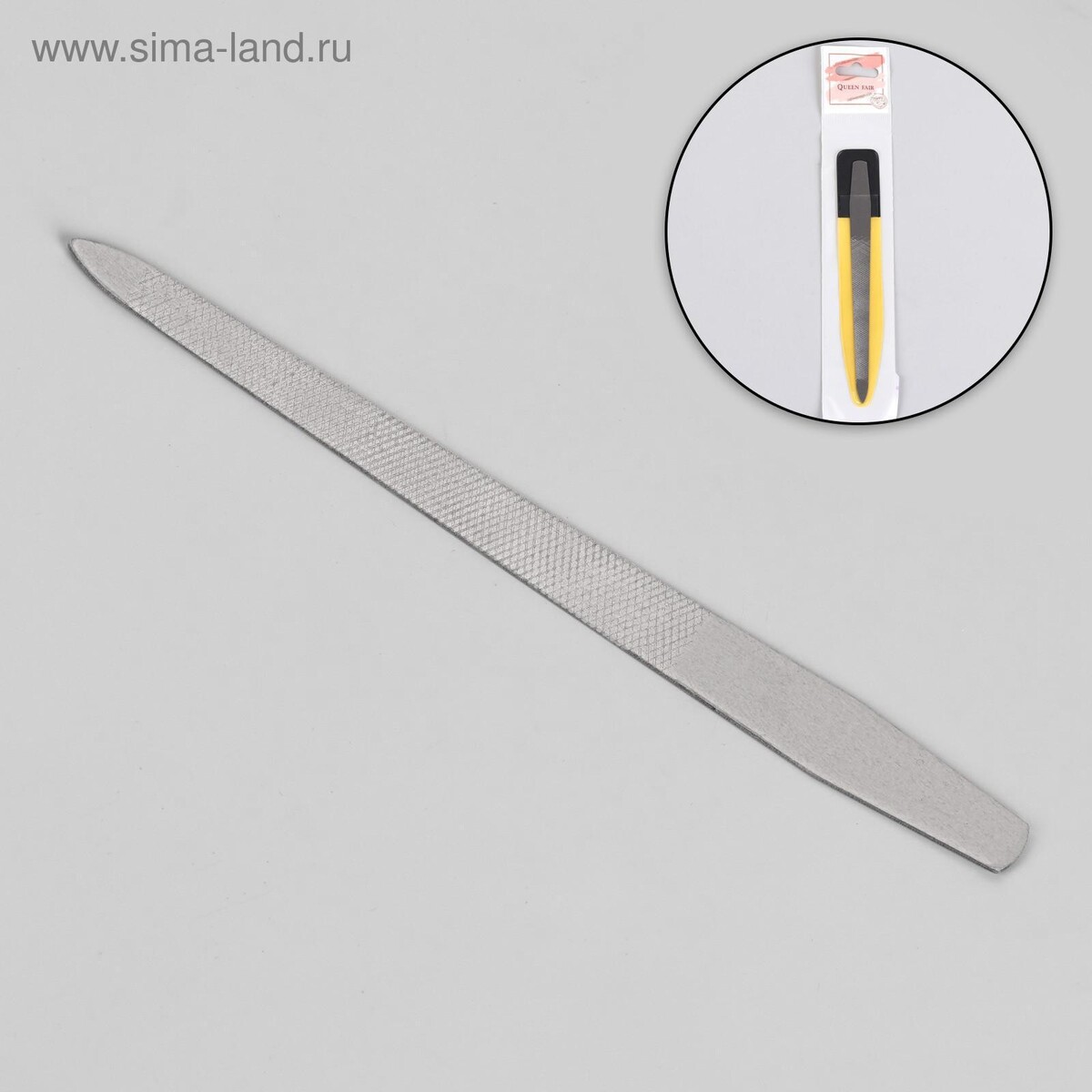 Пилка металлическая для ногтей, 13,5 см, в чехле, цвет серебристый пилка металлическая для ногтей прорезиненная ручка 17 см серебристый