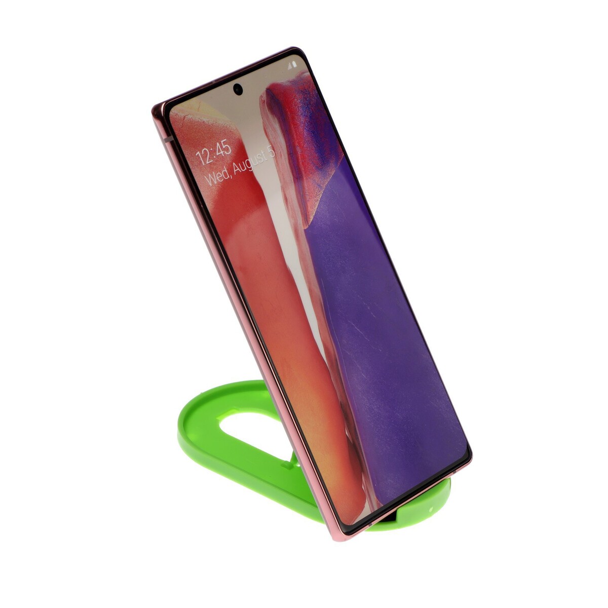 Подставка для телефона luazon, складная, регулируемая высота, резиновая вставка, зеленая