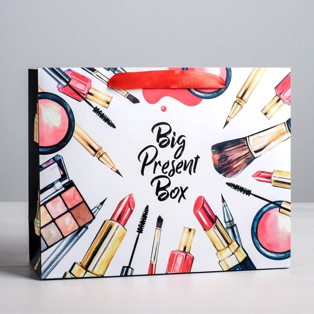 

Пакет подарочный ламинированный, упаковка,, Белый