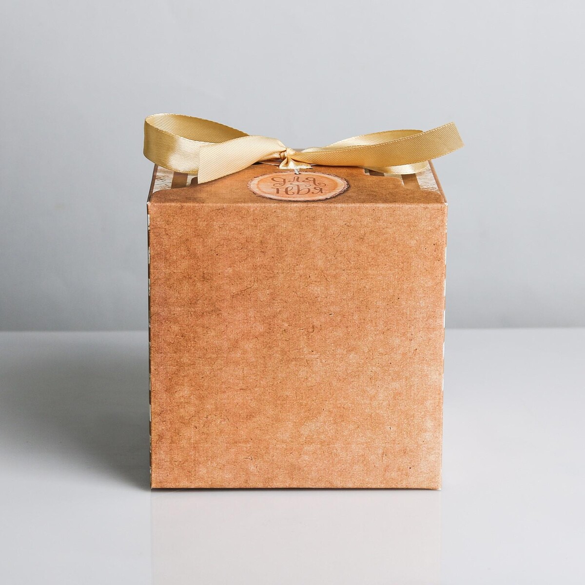 

Коробка подарочная складная, упаковка,, Белый;коричневый