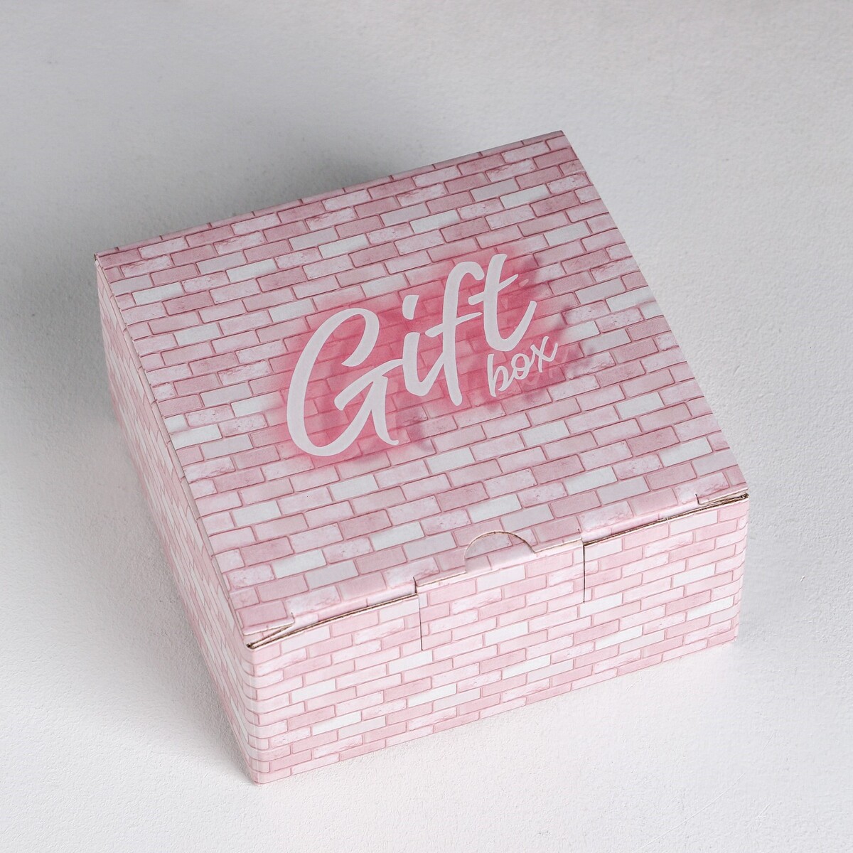 

Коробка‒пенал gift box, 15 × 15 × 7 см, Розовый