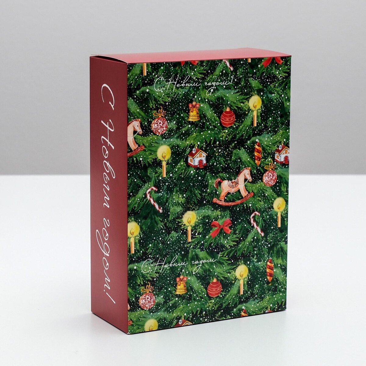 

Коробка складная, Бордовый;зеленый