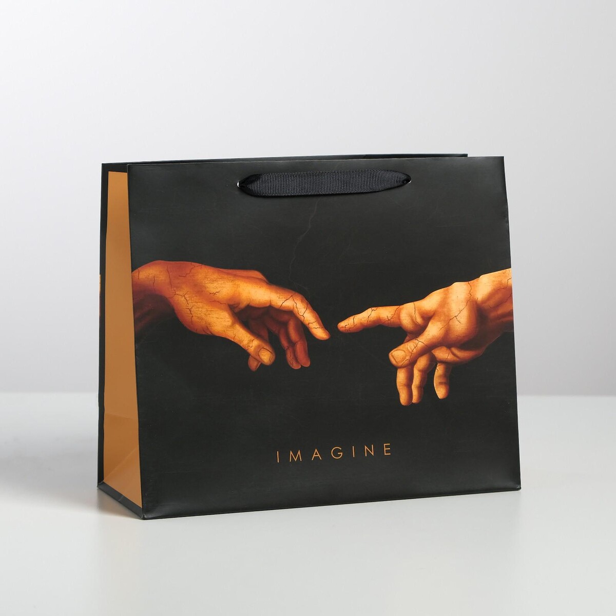 

Пакет ламинированный горизонтальный imagine, ml 27 × 23 × 11,5 см, Черный