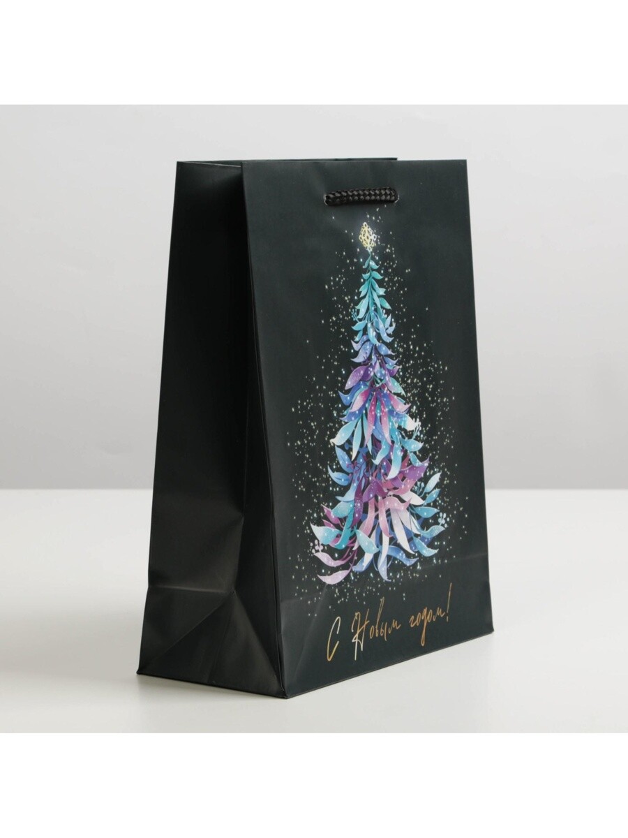 Пакет подарочный новогодний ламинированный