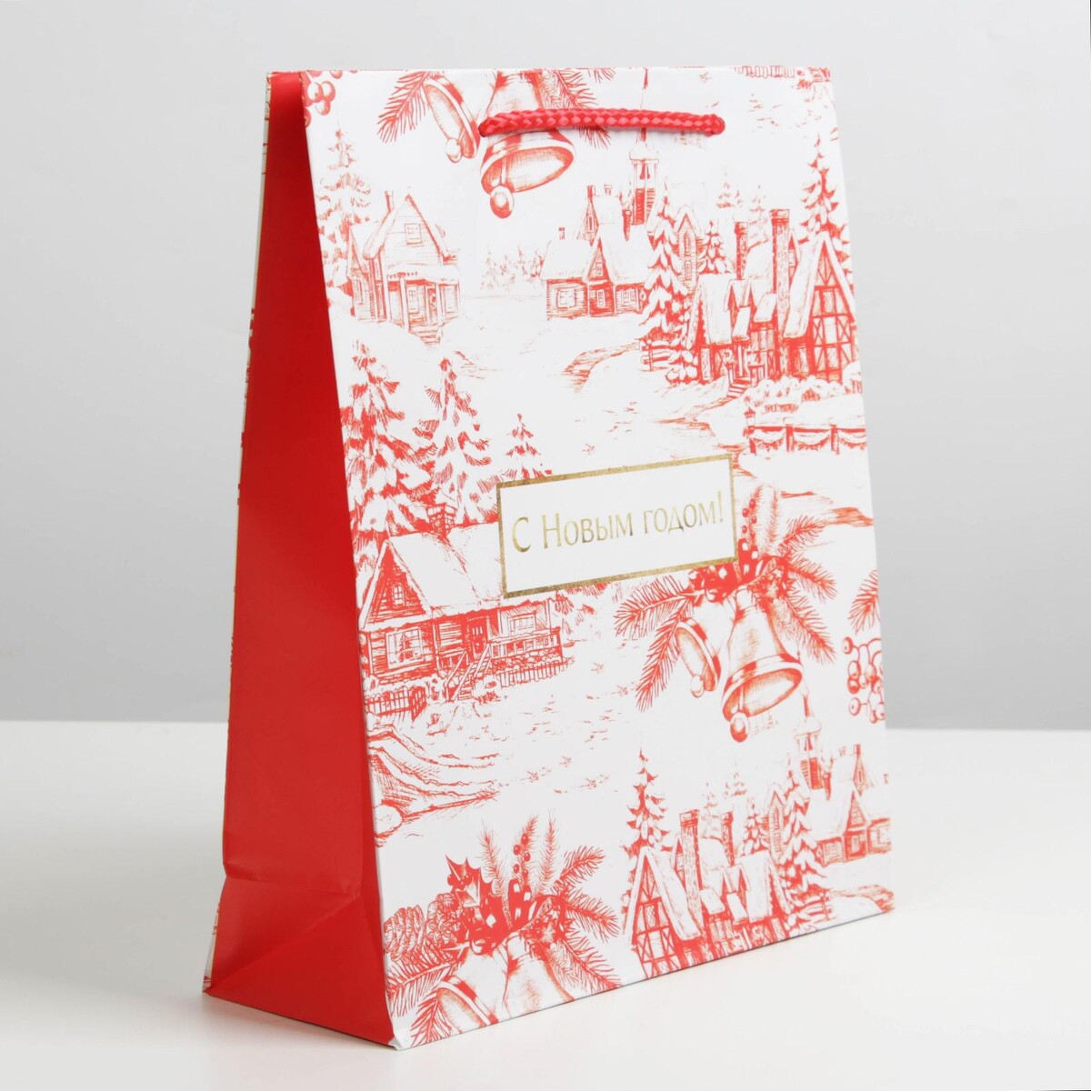 

Пакет ламинированный, Белый;красный