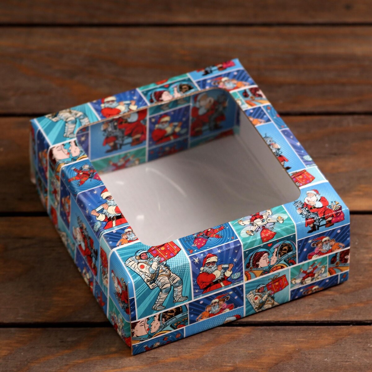 Коробка подарочная, крышка-дно, UPAK LAND, цвет разноцветный 01228444 - фото 3