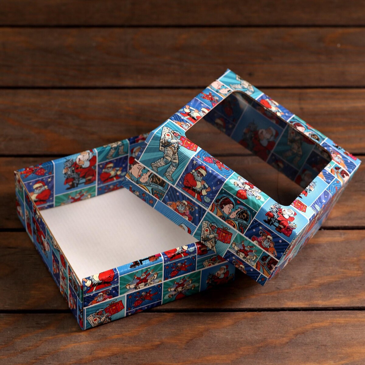 Коробка подарочная, крышка-дно, UPAK LAND, цвет разноцветный 01228444 - фото 4