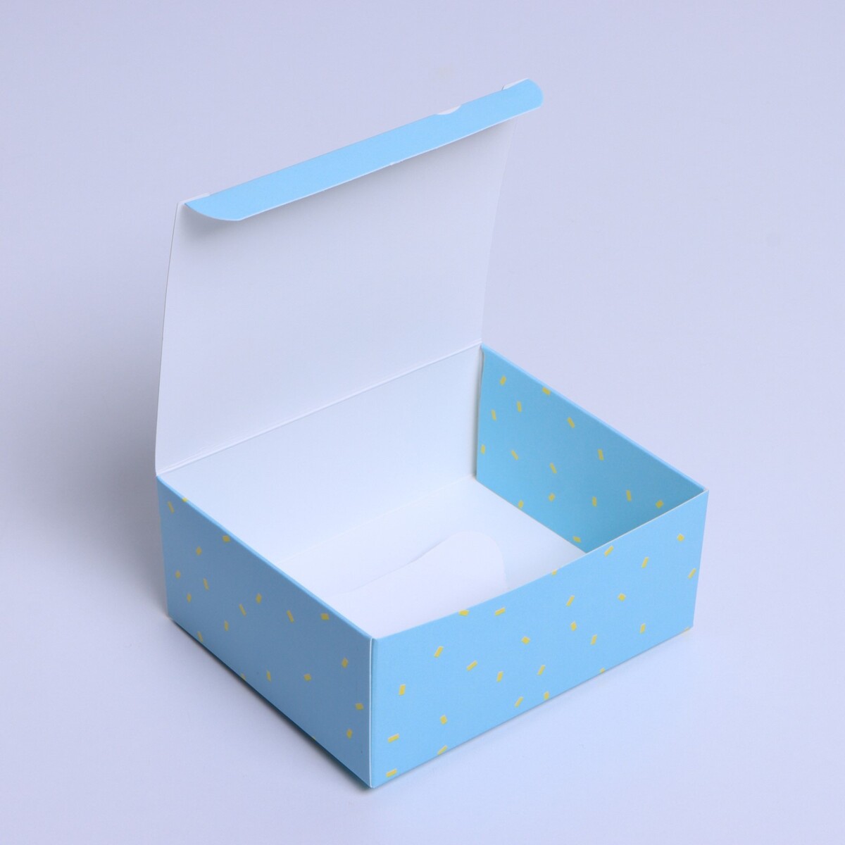 

Коробка подарочная сборная, упаковка,, Голубой