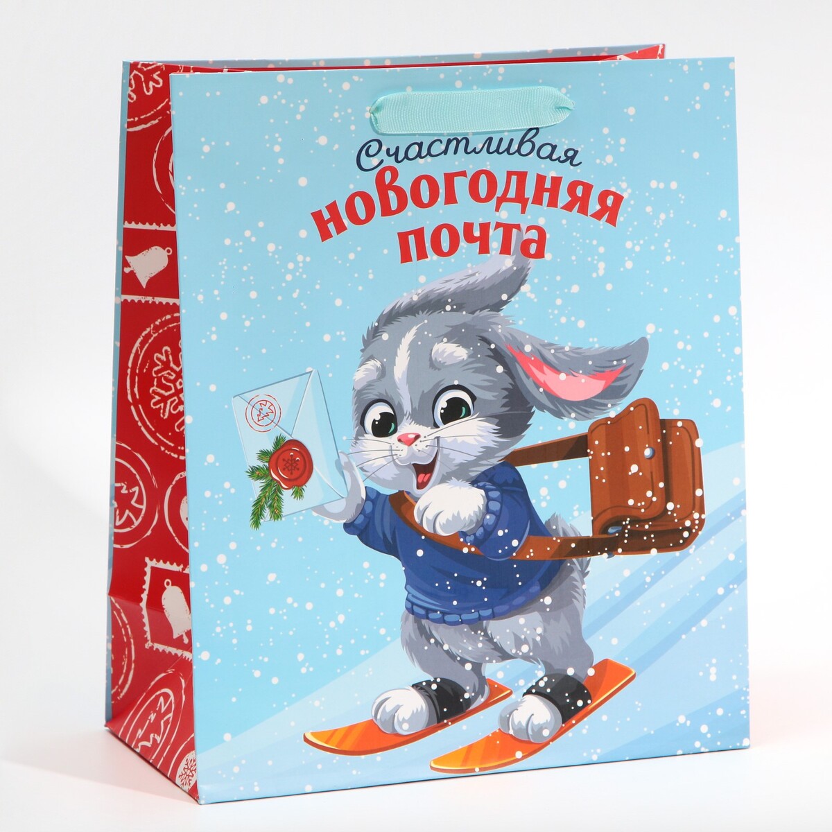 

Пакет ламинированный вертикальный, Голубой;красный
