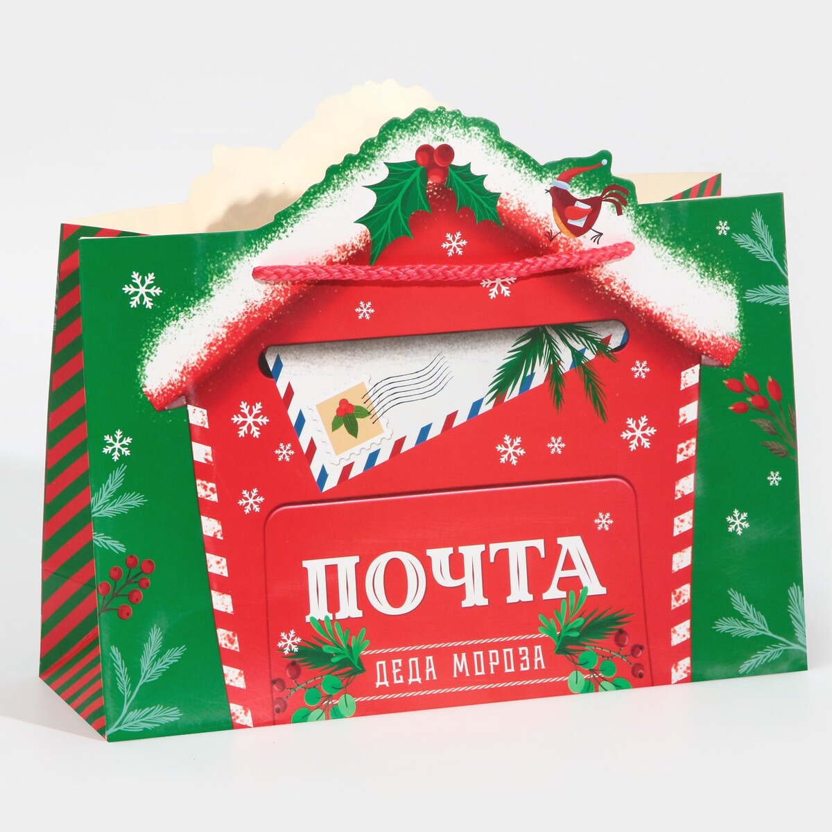 

Пакет подарочный, Белый;красный;зеленый