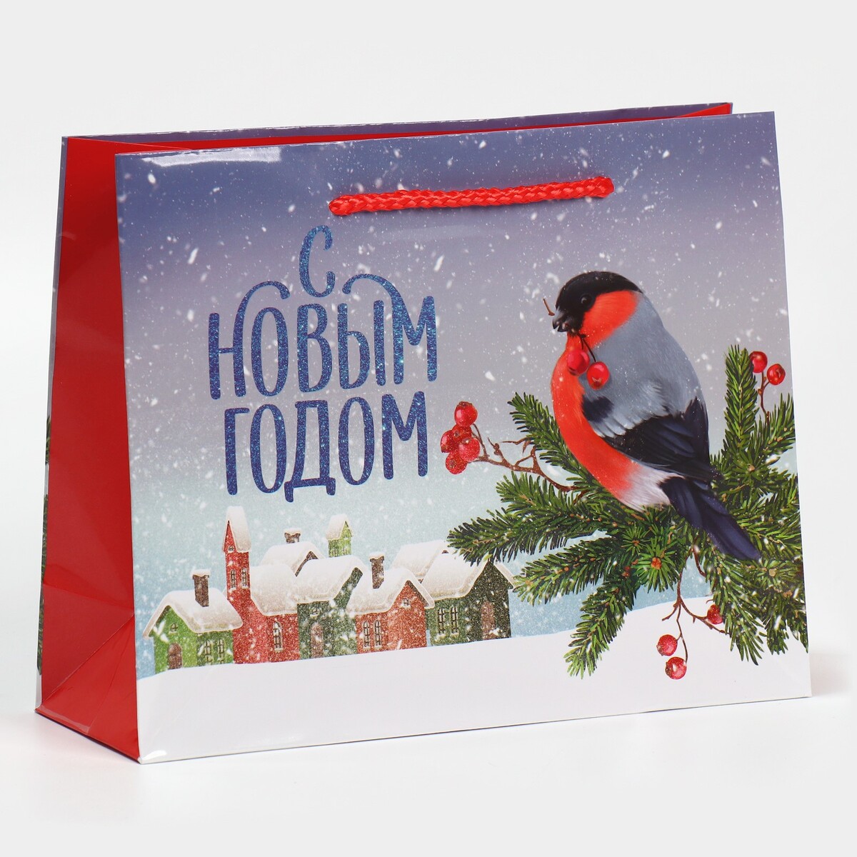 

Пакет ламинированный горизонтальный, Белый;голубой;красный