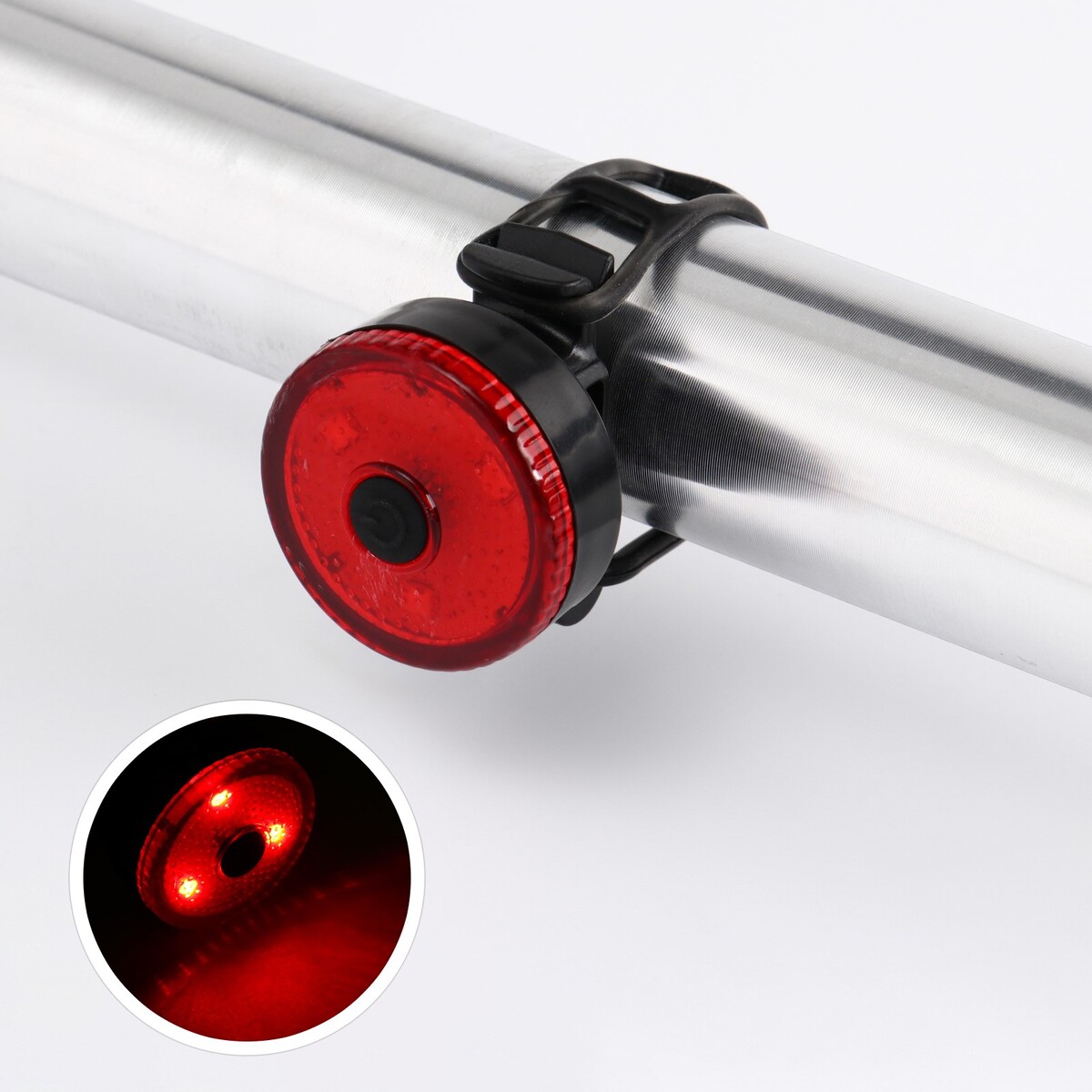 Фонарь велосипедный аккумуляторный, 900 мач, 3 режима, 3 led, usb, d-4.1 см фонарь велосипедный silva flashlight spotter rc 37707