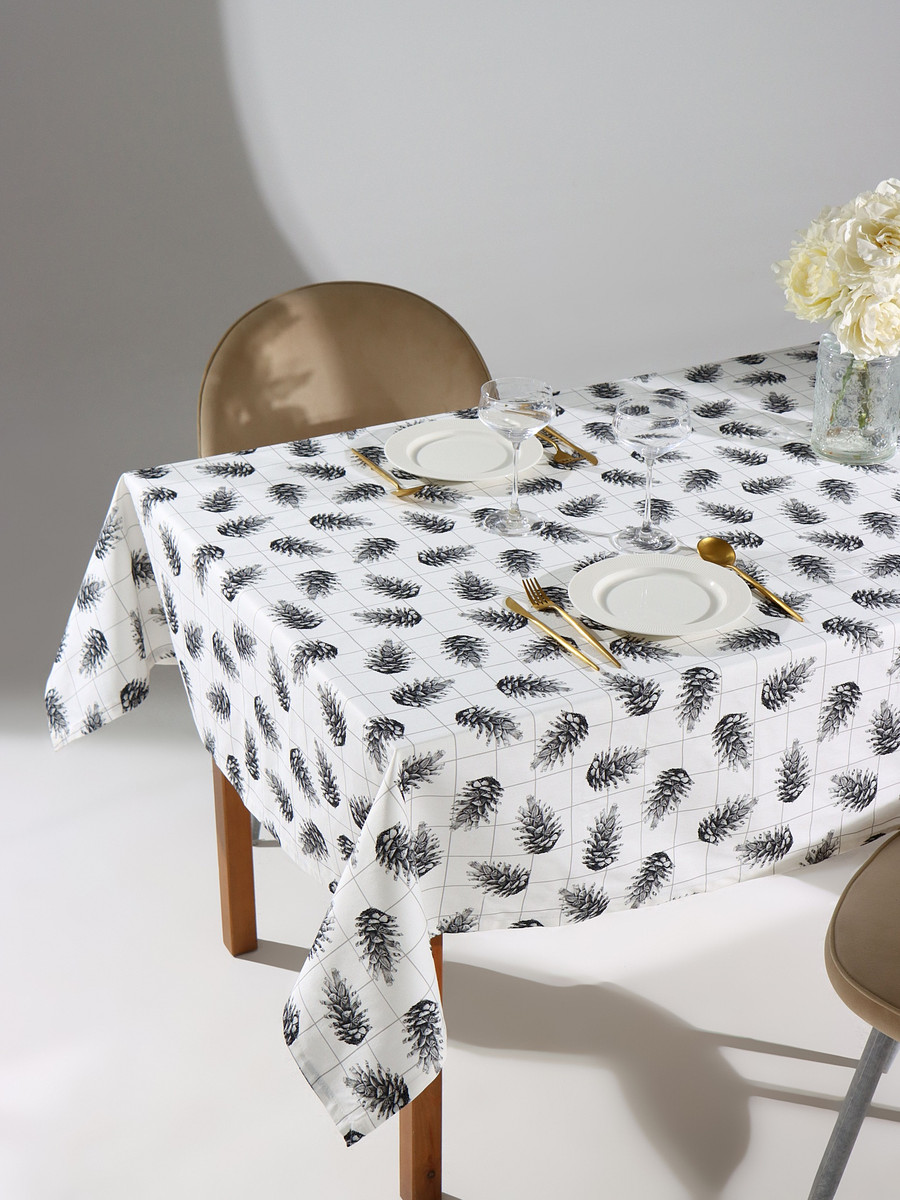 

Скатерть, Белый;черный