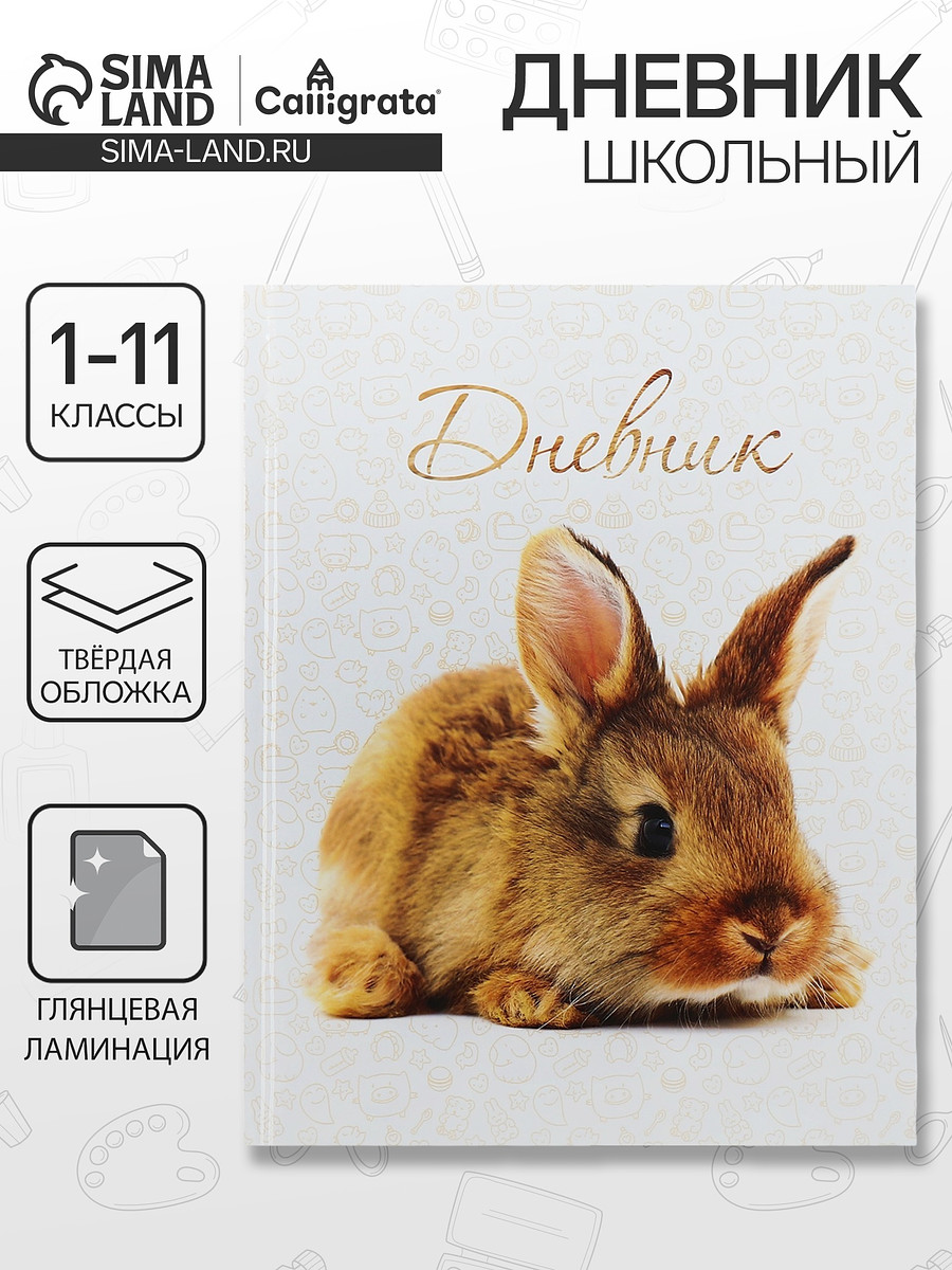 

Дневник школьный для 1-11 классов,, Белый