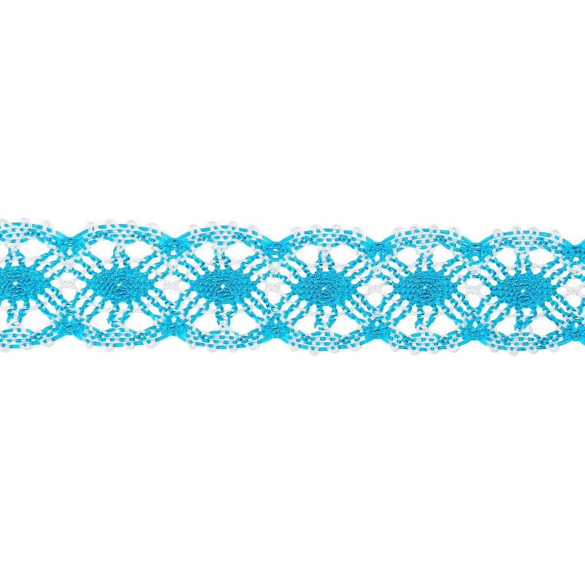 Тесьма плетеная, намотка по 20 метров, сине-белая тесьма в виде мишуры серебро 1 5 см в упаковке 24 5 метров