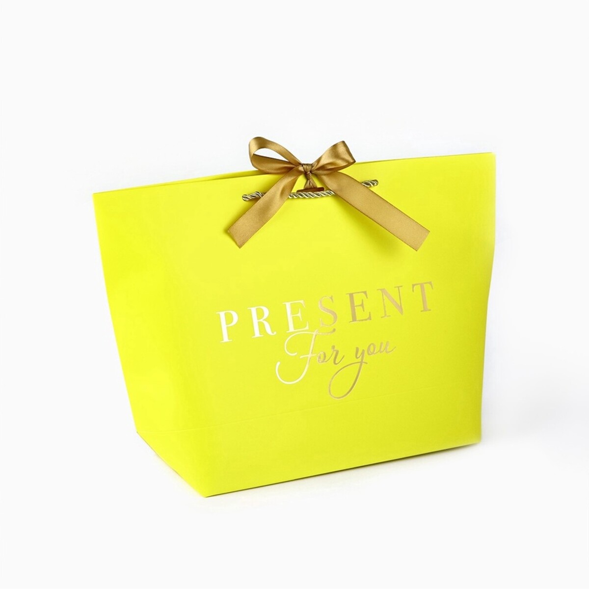 

Пакет подарочный, упаковка,, Желтый;золотистый
