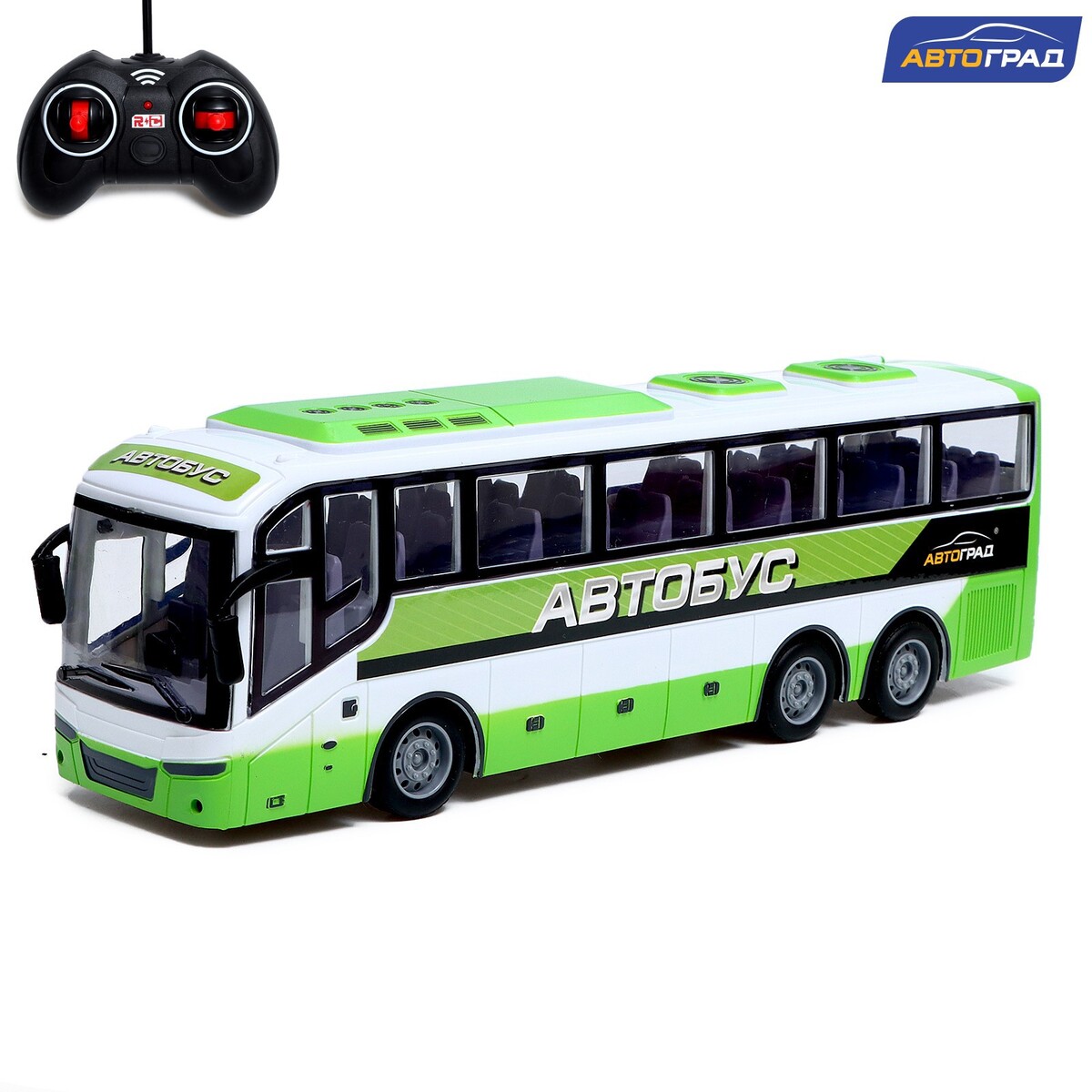 Автобус радиоуправляемый автобус радиоуправляемый городской 1 40 работает от батареек белый