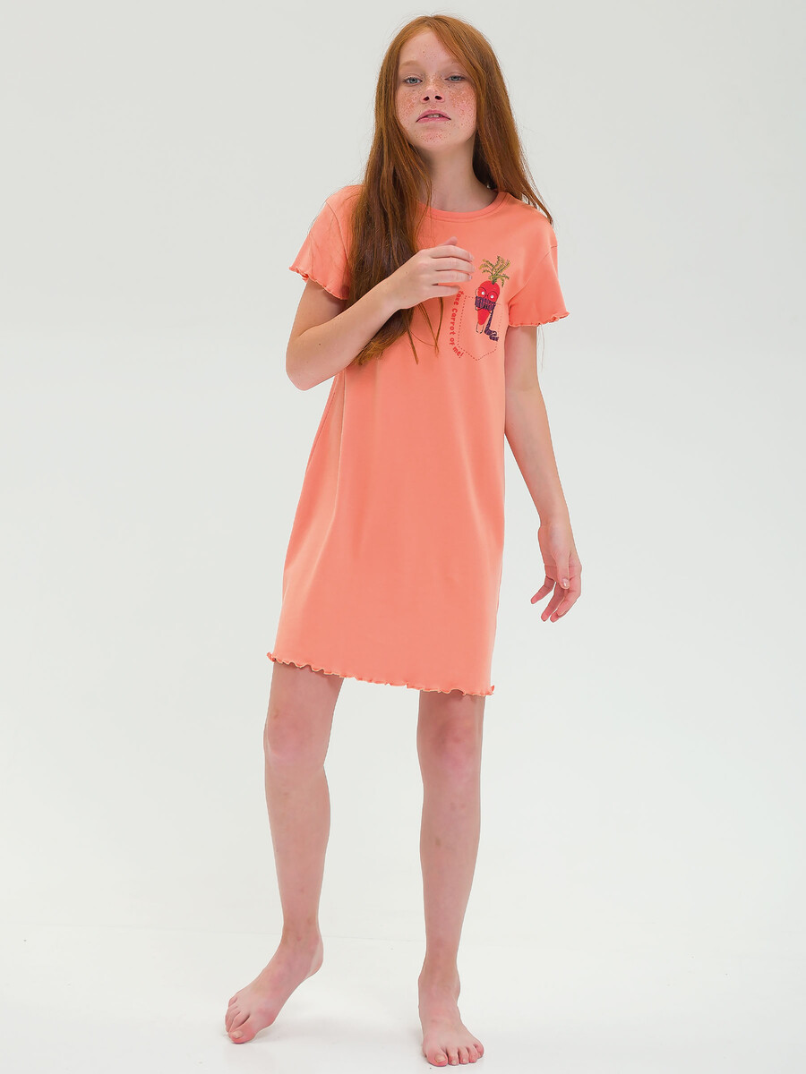 Ночная сорочка Pelican, размер рост 152 см, цвет оранжевый 01236743 - фото 4