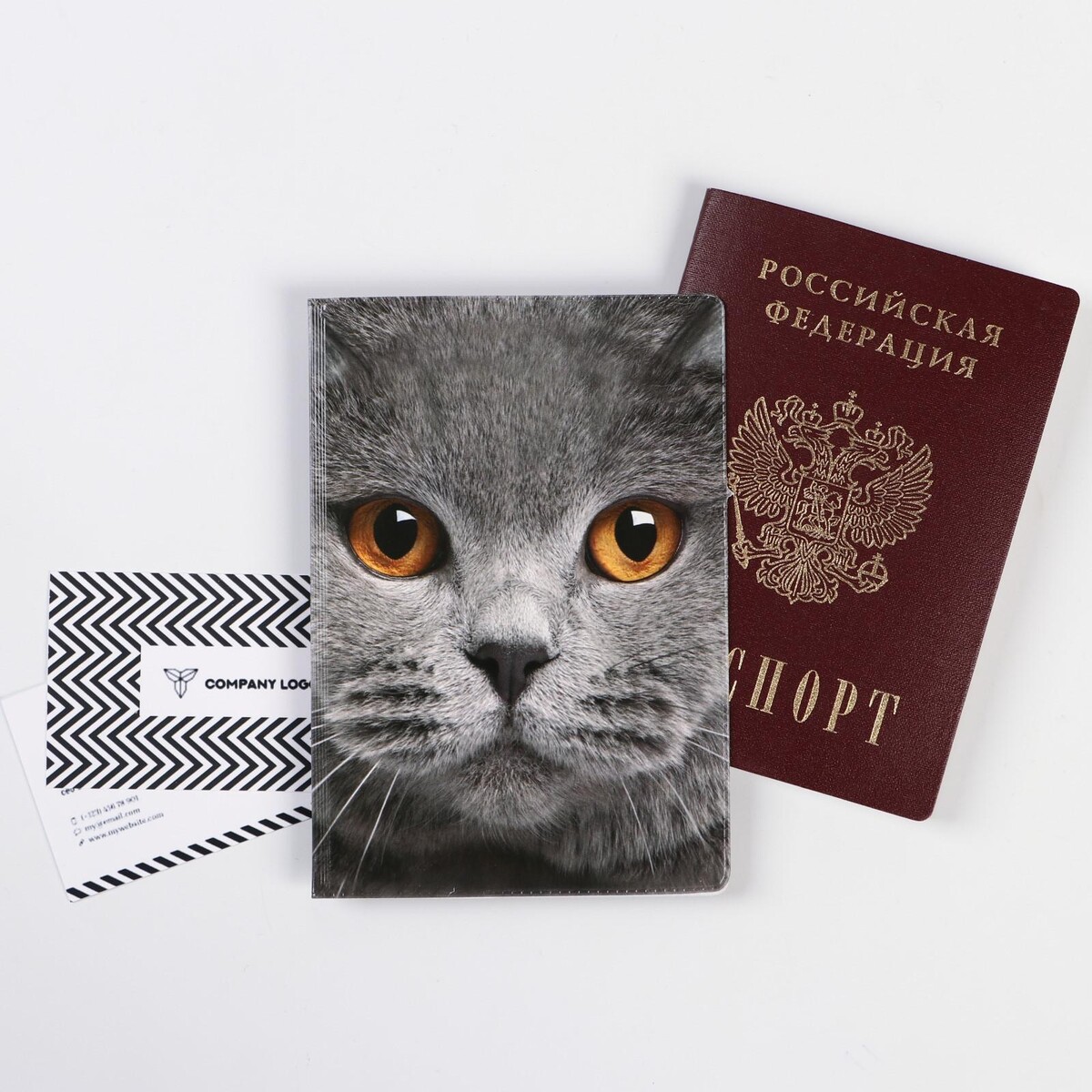 Обложка на паспорт котэ