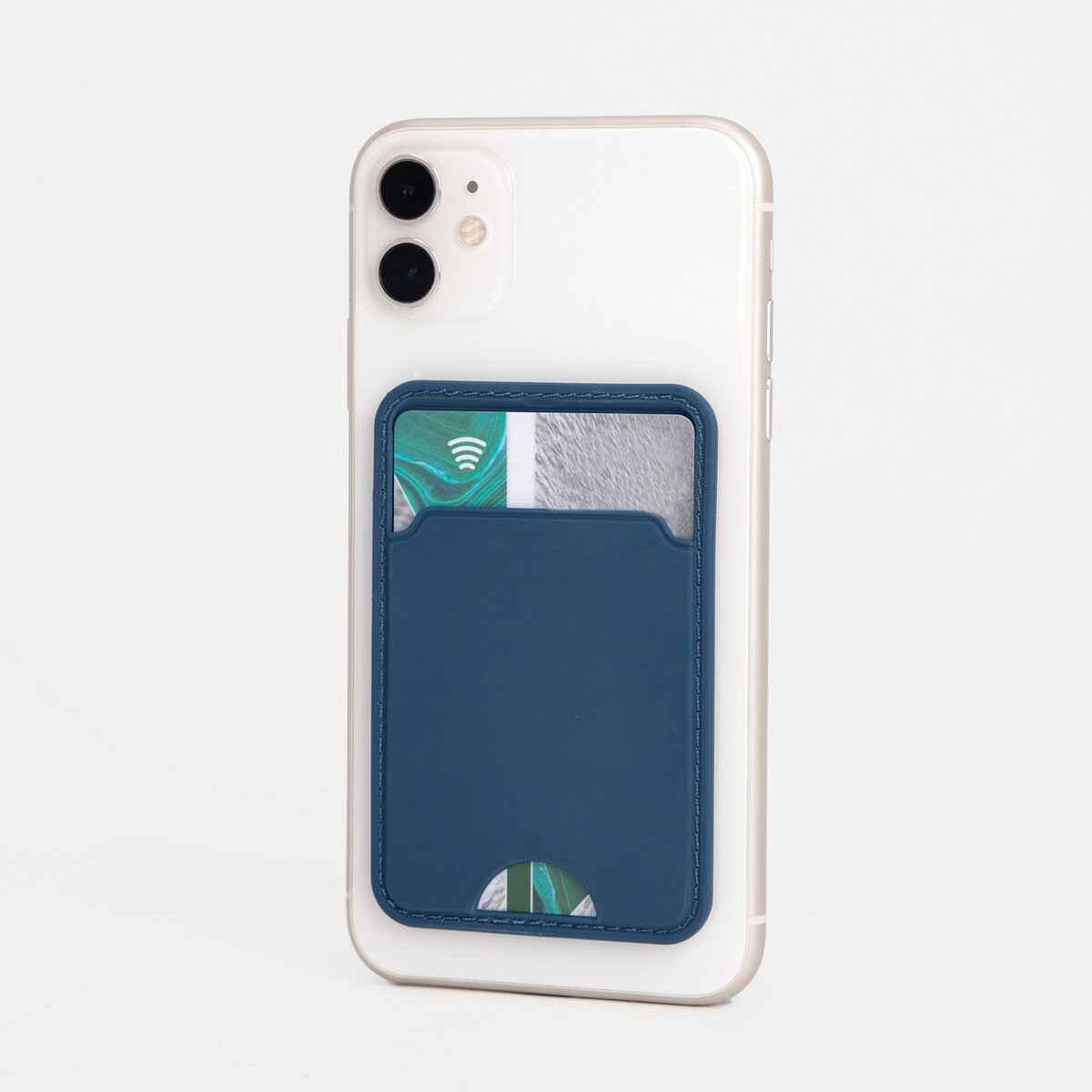 Картхолдер на телефон, цвет синий накладка силикон ibox case для samsung galaxy a13 с защитой камеры и подложкой синий