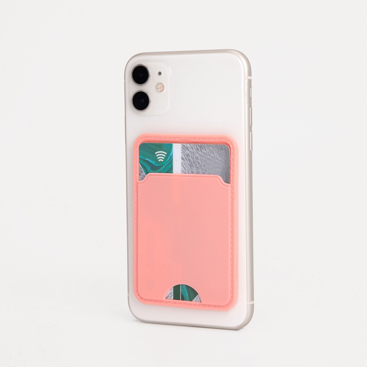 Картхолдер на телефон, цвет розовый картхолдер vlp из экокожи с magsafe