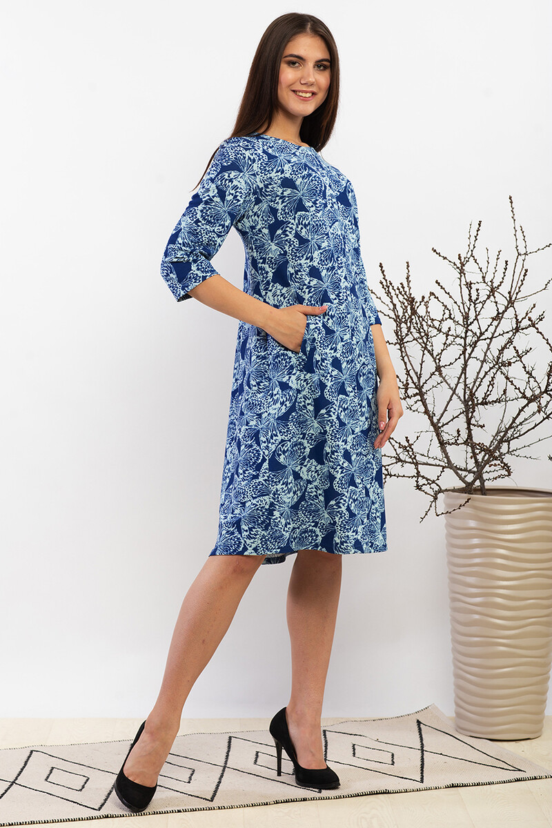 Платье AhaLodensa, размер 48, цвет синий 01238212 - фото 1