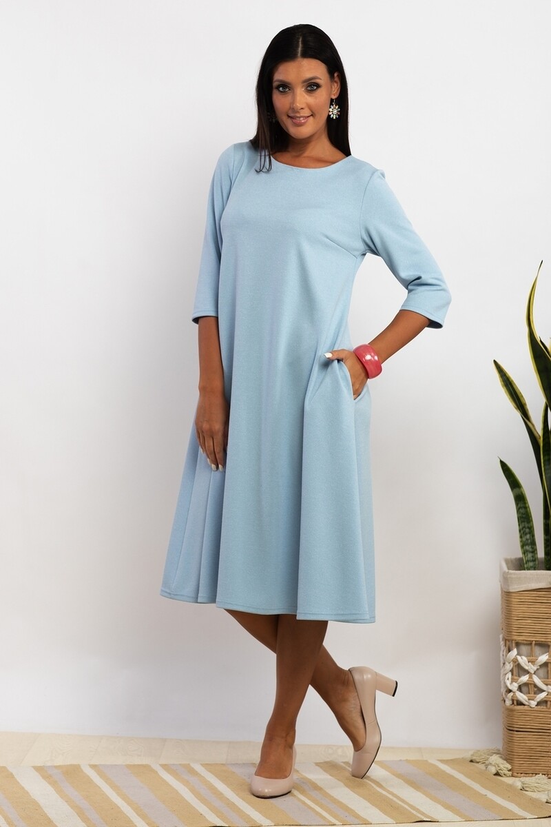 Платье AhaLodensa, размер 46, цвет голубой 01238213 - фото 2