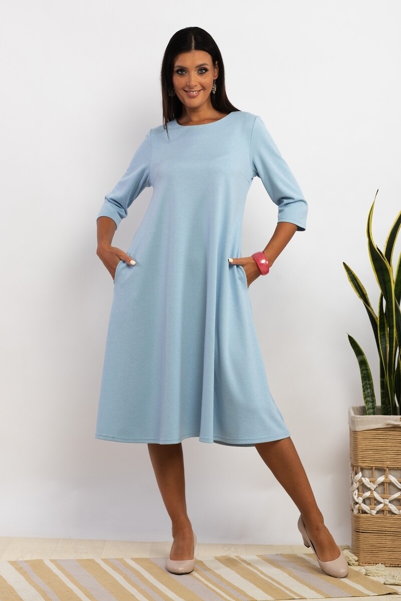 Платье AhaLodensa, размер 46, цвет голубой 01238213 - фото 4