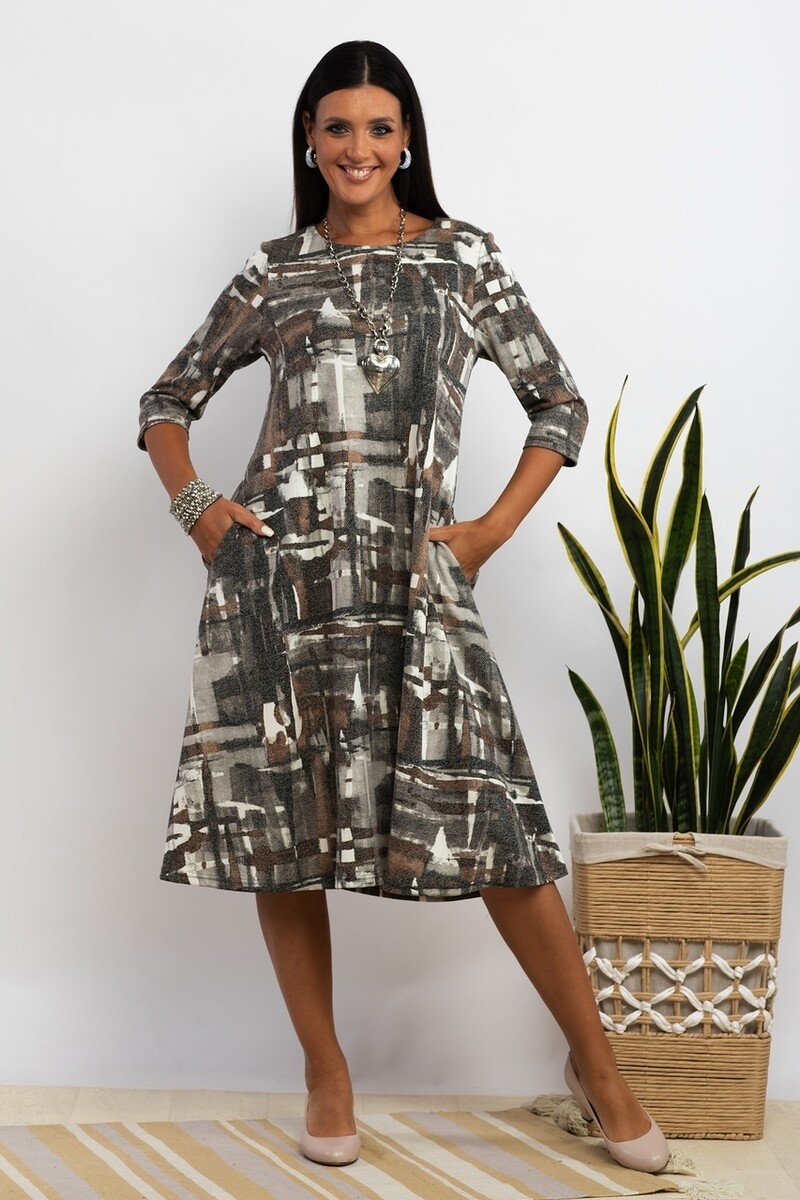 Платье AhaLodensa, размер 46, цвет серый 01238214 - фото 4