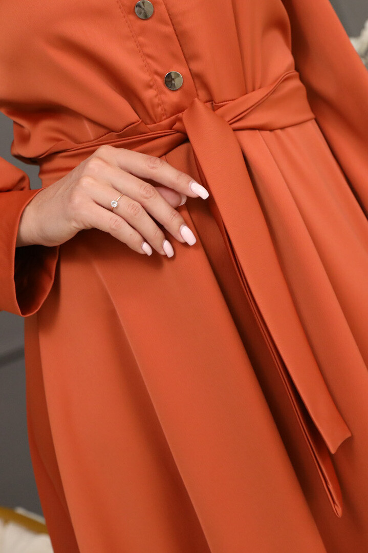 Платье Wisell, размер 44, цвет оранжевый 01239067 - фото 7
