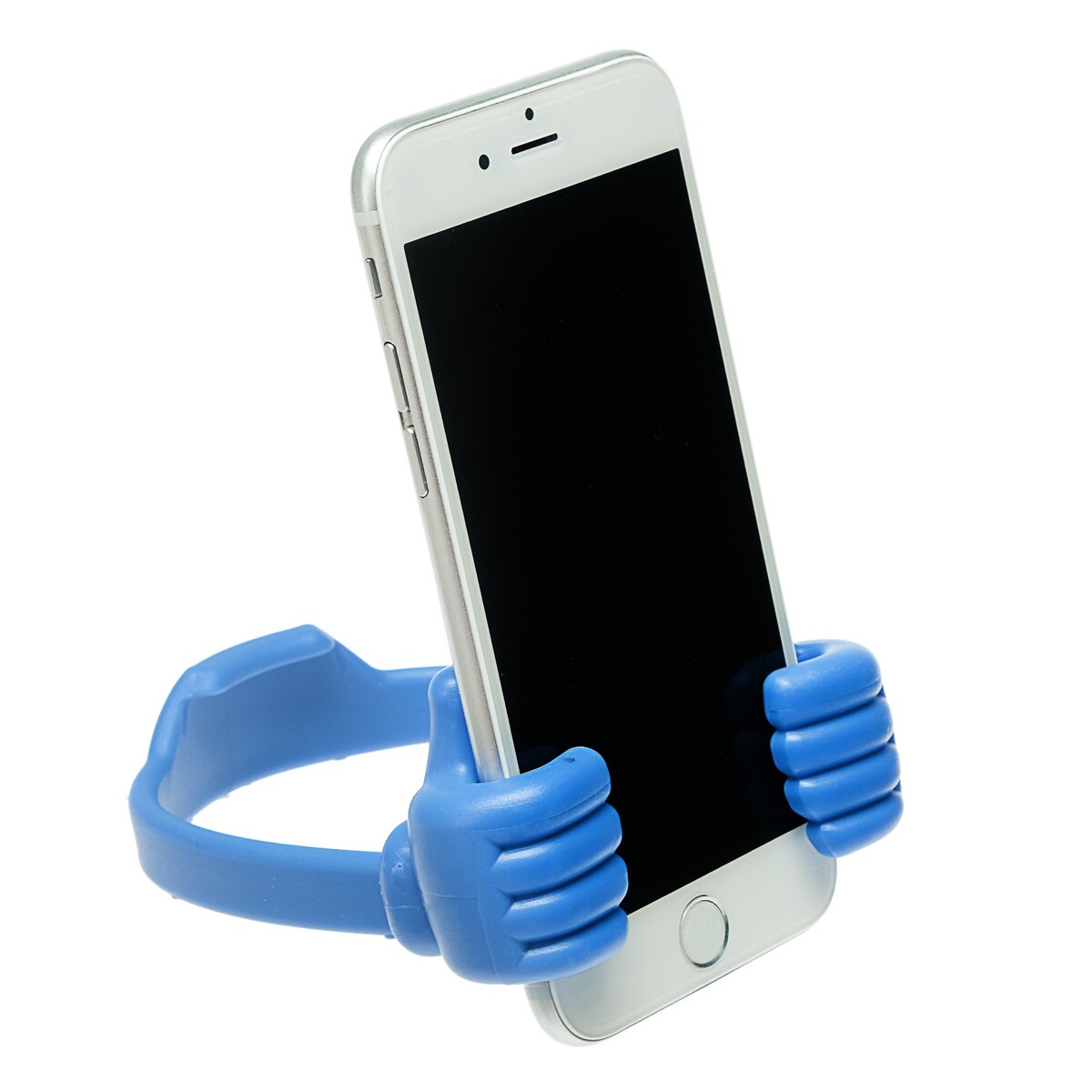 Подставка для телефона luazon, в форме рук, регулируемая ширина, синяя держатель подставка с кольцом для телефона luazon в форме круга
